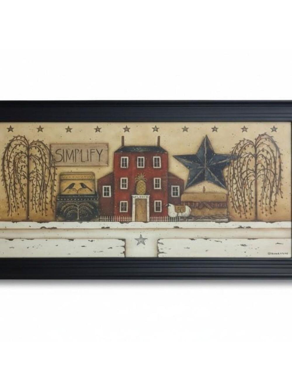 Framed primitive simplify print by